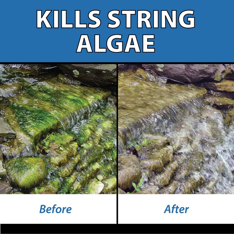 CrystalClear AlgaeOff Pond & Water Garden Scum Cleaner, Waterfall &