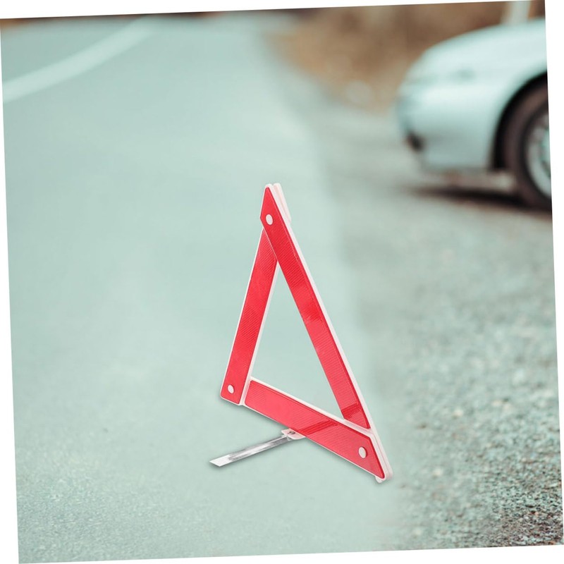 Gatuida 2pcs High Visibility Reflective Triangles for Roadside Safety Emergency