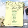 10 x Wedding Menu Party Menu Table Cards A6