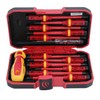VDE Insulated Screwdrivers Flat Pozi Phillips Torx Interchangeable Heads 13pc
