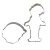 Elf Cookie Cutters Set of 2 Re-usable Stainless Steel Novelty