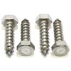 3/8" X 1-1/2" Stainless Hex Lag Bolt Screws, (25 Pack)