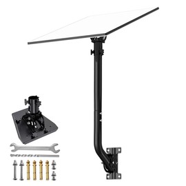 Adjustable Starlink Gen 3 Mount, Starlink Long/Short Wall Mount, Starlink Roof Mounting Kit Gen 3 with Rotatable 160 Degree Tilt Starlink Gen 3 Pipe Adapter for Starlink Gen 3(V3) Dish (Large)