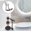 Curved Razor and Shaving Brush Stand Display Dry Brush Compatible