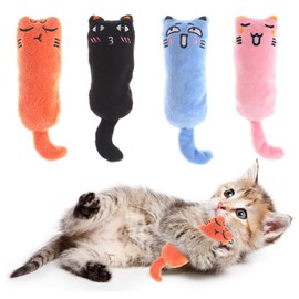 WERIGONI Pack of 4 Chew Resistant Cat Toys, Catnip Toy, Chew Toy for Cats for Indoor Teething