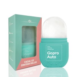 Rodillo de hielo para cara, rodillo facial de hielo para ojos, cuello, tonifica y aprieta la piel, bolsas de ojos desinfladas, añade un brillo saludable crioterapia, mejora la elasticidad de la piel (azul cielo)