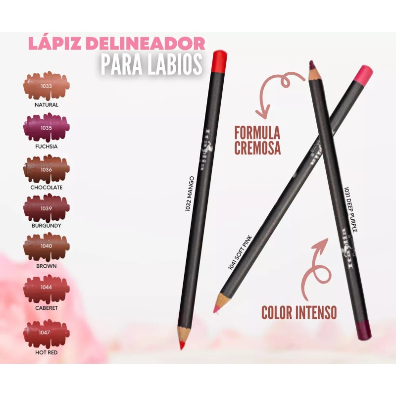 Italia Deluxe Kit De 20 Pzas Lapiz De Labios Y