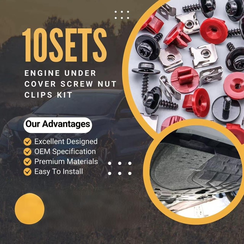10 Sets T30 Engine Splash Shield Guard Undertray Cover Screws