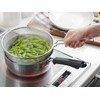 Yoshikawa Single-handed Colander, 7.9 inches (20 cm), Stainless Steel, for