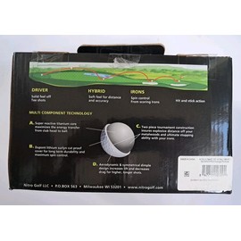 Nitro Golf New Nitro Golf Ultimate Distance Golf Balls, Assorted Colors, 45 Pack