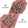 STOBOK DIY Jewelry Accessory 100pcs Metal Heart Shape Spacer Beads