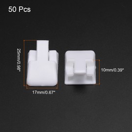 PATIKIL Ring Display Holder Jewelry Holder Ring Display Showcase Stand Organizer White Pack of 50