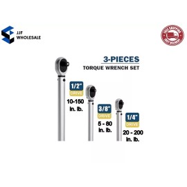 Pittsburgh Professional Torque Wrench combo Set 2 pcs.:  1/2 and  3/8  inch, Free & Quick USA Shipping