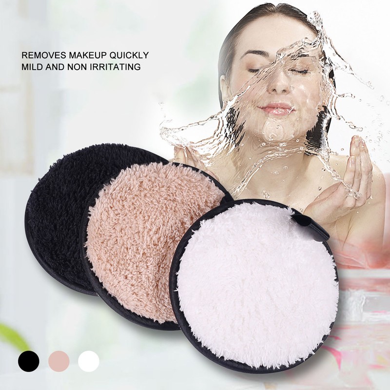 Makeup Remover Puff 3 Colors Purifies Skin Pore Cleansing Exfoliation