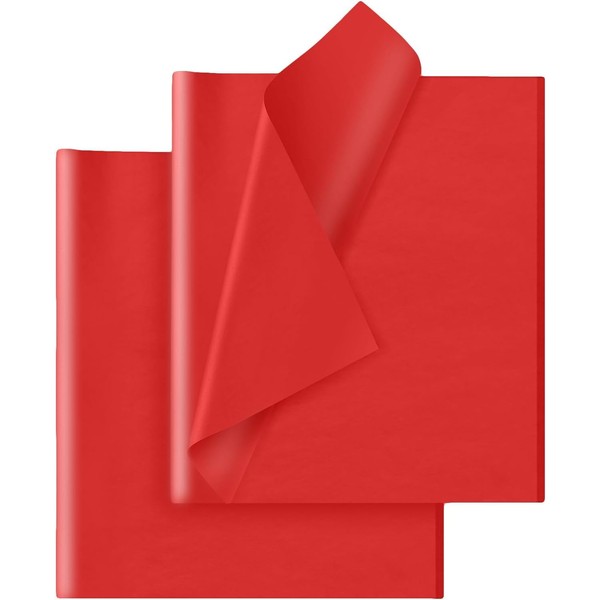 Hlonon Red Tissue Paper for Gift Bags - 30 Sheets