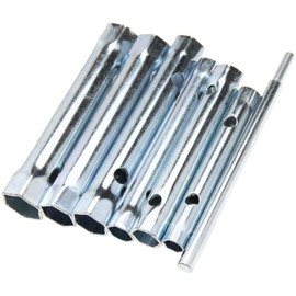 6PCS Dual-Ended Wrench Socket Plumber Back Nut Tap Spark Plug Spanner Set Extended Spark Plug Wrench