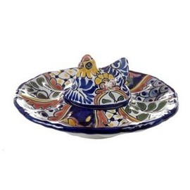 Fina Talavera Deviled Egg Holder - 8" Diameter
