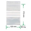HeiGroup - HeiZip 100 x Ziplock Bags with Labelling Strips