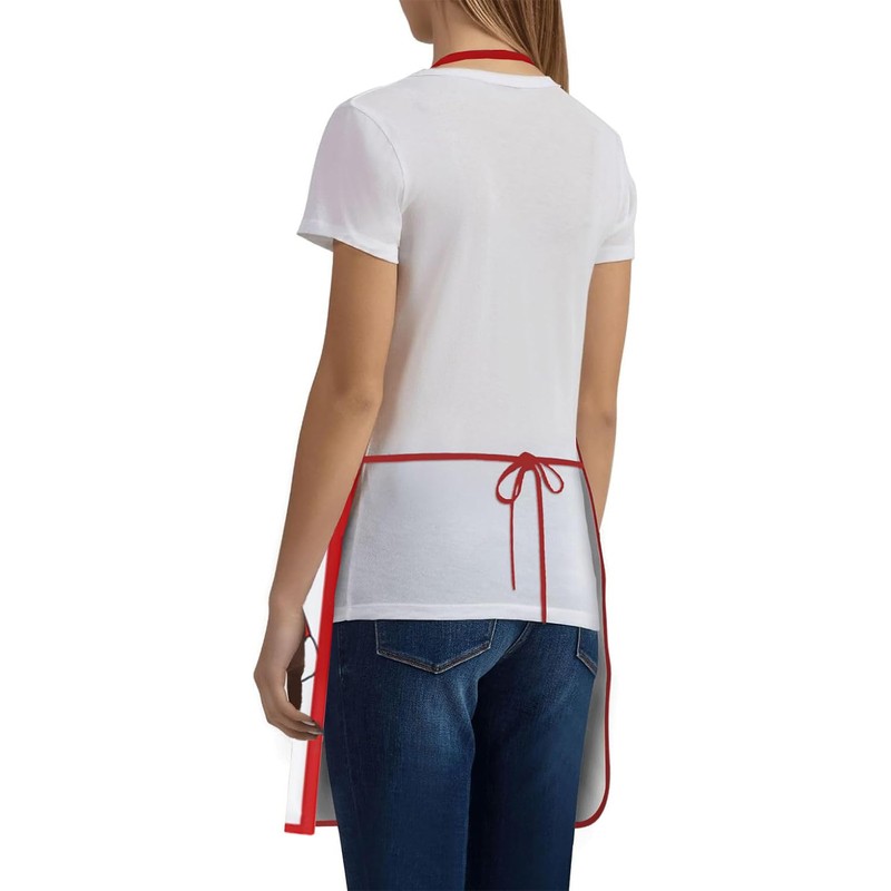 Rayson Aprons Christmas Adjustable Bib Apron Chefs BBQ Apron for