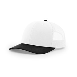Richardson 112 Trucker Hat 1 Pack, OSFM - White/Black Alt