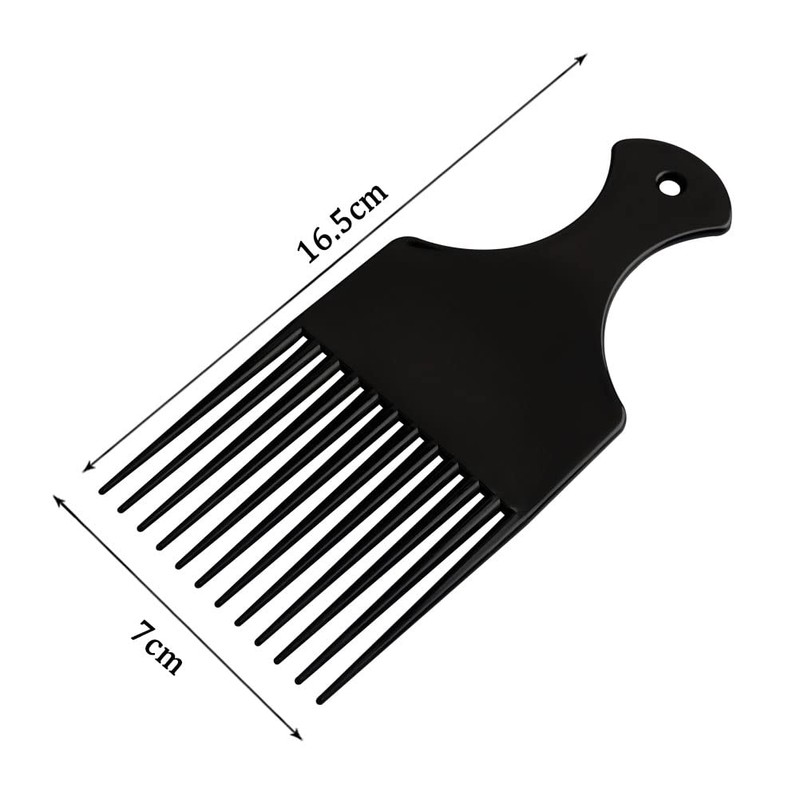 6 pcs Afro Comb, Plastic Smooth Hair Pick Comb Wide