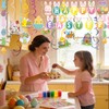 45 Pcs Happy Easter Banners Garland Easter Decorations for Office
