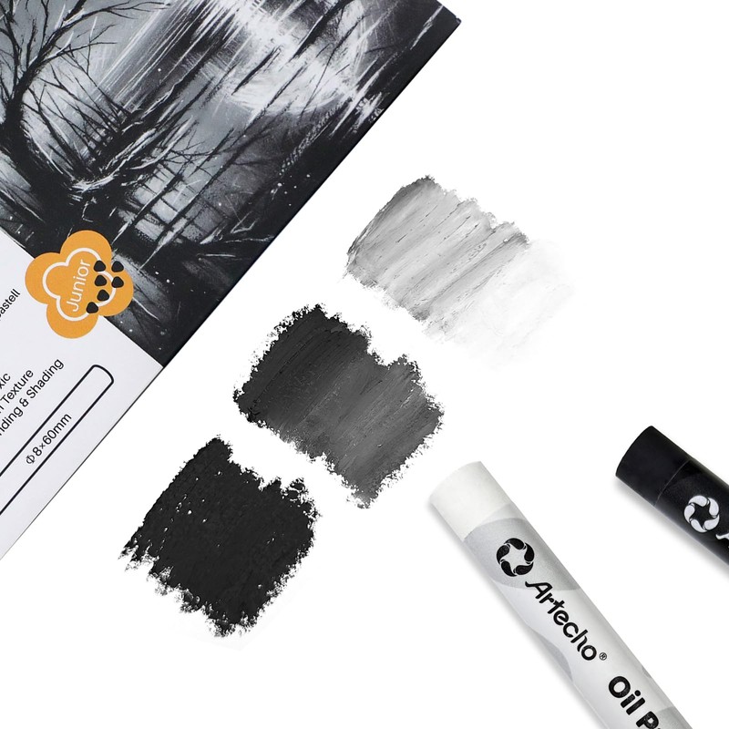 Artecho Set di 12 gessetti a olio (8 x 60
