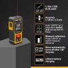 PREXISO Mini Laser Measurement Tool, 135Ft Rechargeable Laser Distance Meter