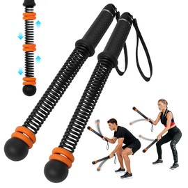 QWBthnk Adjustable Ropeless Battle Ropes, Weighted Cordless Battle Ropes for Home Gym, Quiet Non-Slip Exercise Ropes for Home Workout, Portable Battle Rope for HIIT Strength & Low-Impact Cardio