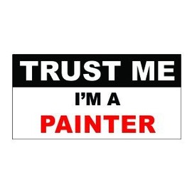 3pcs Trust Me I'm a Painter Funny Hard Hat/Helmet Vinyl Decal Sticker