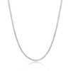 Sterling Silver Italian Alternating Diamond-Cut Coreana and Popcorn 18" Chain