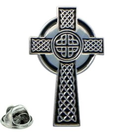 GBJUK Celtic Cross Pin Lapel Badge with Butterfly Clasp Back