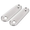 XMMT Chrome Motorcycle Rear Passenger Floorboard Foot Peg Frame Plates