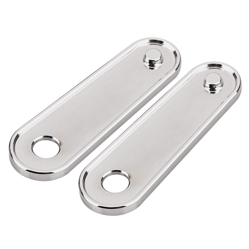 XMMT Chrome Motorcycle Rear Passenger Floorboard Foot Peg Frame Plates