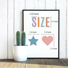 400 Pieces 24 Sheet Large Boho Letter Stickers 2.5 Inch Self Adhesive Big Font Alphabet Number Sticker Kit Mailbox Stickers for Mailbox, Signs, Door, Home, Business, Address Number(Boho)