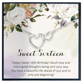 16th Birthday Necklace Gift for Sweet Sixteen Gift for Sweet 16 Birthday Gift for 16 Year Old Teen Girl Birthday Jewelry Gift for 16 Birthday Girl