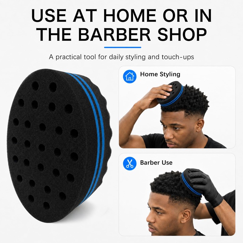 Hair Sponge for Black Men Curl Twist Brush Natural Afro