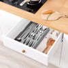 nebxazw Kitchen Drawer Organizer Tray,Drawer Organiser,Cutlery Tray,Expandable Utensil Tray for