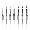 Square Hole Drill Bits, 7Pcs Wood Splitter Drill Bit Set,