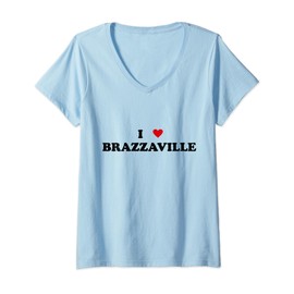 I Heart Congo City - I Love Brazzaville V-Neck T-Shirt