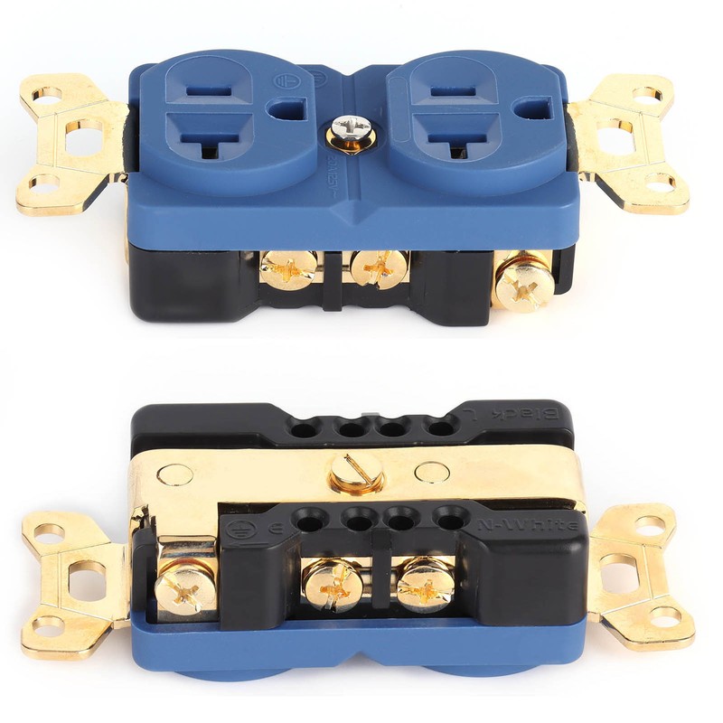 Monosaudio Duplex Receptacle AC Pure Copper Duplex 24K Golded Plated