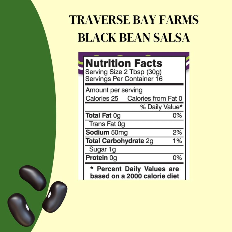 Traverse Bay Farms Nationally Award-Winning Salsa (Black Bean, 2 Jars)