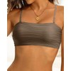 Aqua Eve - Bikini sin tirantes para mujer, solo bandeau,
