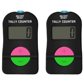 Golf Sports Counter, 2PCS Clicker Electronic Counter, Digital Hand Tally Counter, with Neck Lanyard Digital Hand Tally Counter, Electronic Add/Subtract Manual Clicker