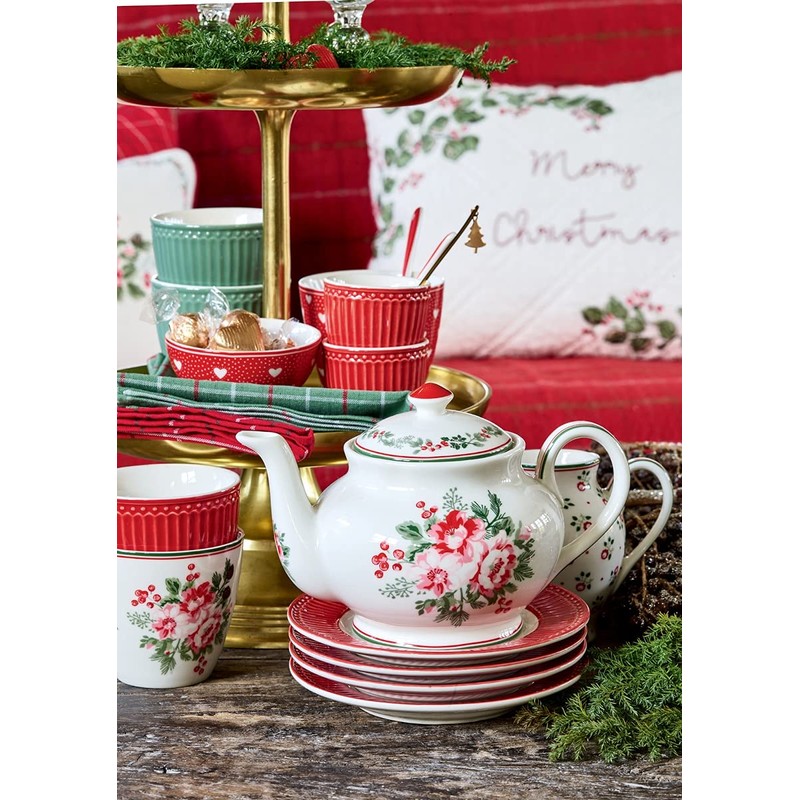GreenGate STWSUGCHN0104 Charline Sugar Bowl White 0.35 L (Pack of