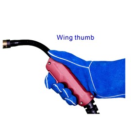 [Weldas] Women's General Welding Gloves with 100% Comfortable Cotton Fully Lined, Solid Leather Cuff, 10-0160S, Royal Blue, Small