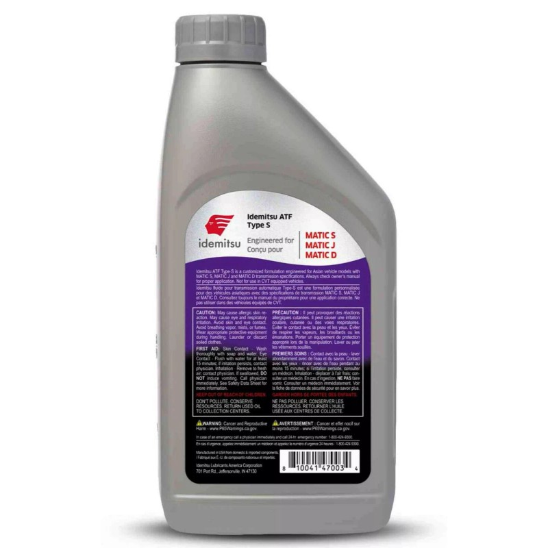 IDEMITSU x5 Quart KIT Automatic Transmission Oil Fluid ATF TYPE-S