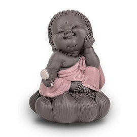Statue Buddha in Cogitation - Charming Lucky Charm - Zen and Relaxing Atmosphere - Cute and Spiritual Gift Idea All Generations - Height 12 cm - Zen'Light