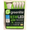 Greenlite 8.5W LED 60W Equivalent, Dimmable, 2700K, 4 Pack, 15,000
