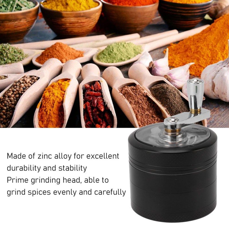 63mm Spice Grinder Hand Operated Zinc Alloy Spice Grinder Spice